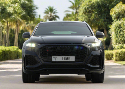 Black-Audi-RSQ8-front-view